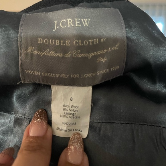 J.Crew Double Cloth Wool Peacoat — Italian Wool, Vintage Classic, Size 8 - Picture 3 of 15